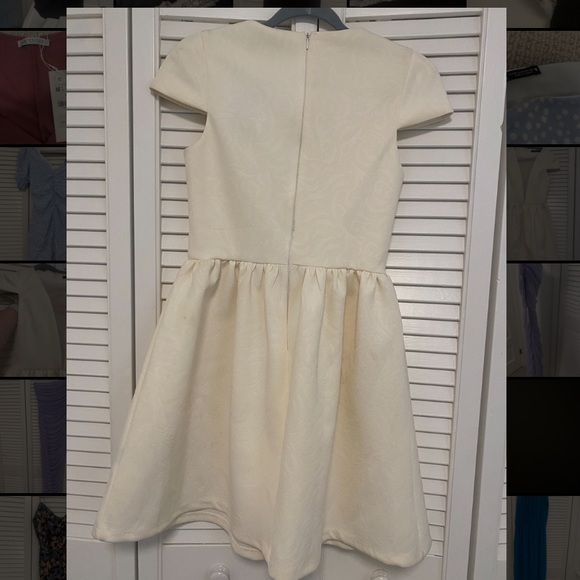 Ark & Co Cream Mini Dress Size Small - Picture 4 of 4